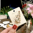 GOLDFINGER WHITE CHRISTMAS TREE BROOCH thumbnail