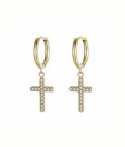 CROSS CRYSTAL HOOPS FORGYLT thumbnail
