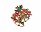 GOLDFINGER CHRISTMAS JINGLE BELLS BROOCH thumbnail