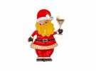 GOLDFINGER DRINKING SANTA CLAUS BROOCH thumbnail