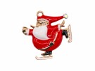 GOLDFINGER SKATING SANTA BROOCH thumbnail