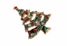 GOLDFINGER GREEN CHRISTMAS TREE BROOCH thumbnail