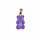 TEDDY BEAR PURPLE PENDANT